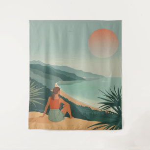 Tapete De Parede Paisagem Boho Abstrato (9)