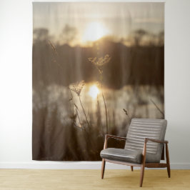 Tapete De Parede Paisagem de Água Natural Boho Grass