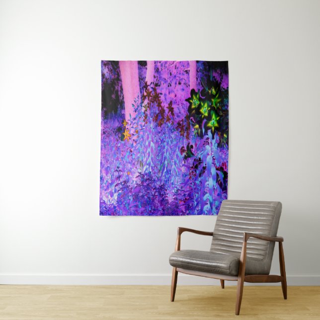 Tapete De Parede Paisagem de Black e Crimson Lily Garden (In Situ)