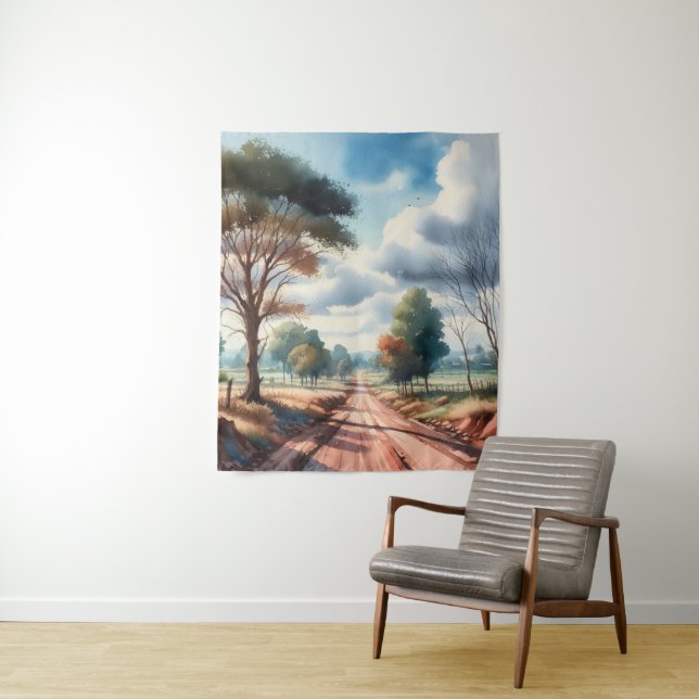 Tapete De Parede Paisagem de Estrada da Camada de Água (In Situ)