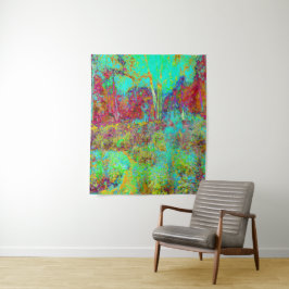 Tapete De Parede Paisagem Dourada do outono psicodélico e do jardim