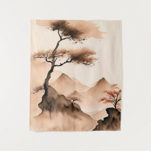 Tapete De Parede Paisagem Minimalista Costeira Japonesa