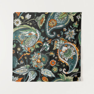 Tapete De Parede Paisley. A seamless pattern based on the tradition