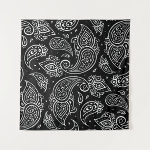 Tapete De Parede Paisley elegance: padrão étnico uniforme.