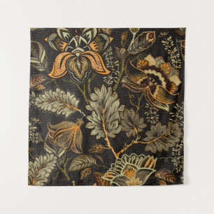 Tapete De Parede Paisley floral indiano, padrão étnico uniforme.