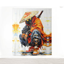 Paleta de Ciber Samurai Faca Neon Laranja Impasto