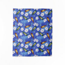 Palmas tropicais de Bar de praia e garrafas de cer