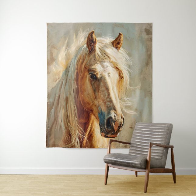 Tapete De Parede Palomino Horse Portrait (In Situ)