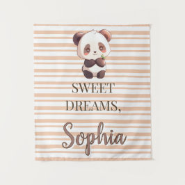 Tapete De Parede Panda Fofo Personalizado Sonhos Doces