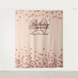Tapete De Parede Pano de Fundo Aniversário de 30 anos Rosa Dourado 