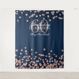 Tapete De Parede Pano de Fundo Aniversário de 60 anos Rosa Dourado 