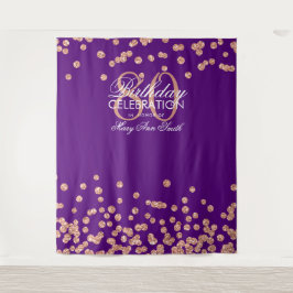 Tapete De Parede Pano de Fundo Aniversário de 80 anos Rosa Dourado 