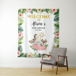 Tapete De Parede Pano de Fundo CHUVEIRO DE BEBÊ Menina | Amigos Saf