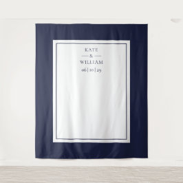 Tapete De Parede Pano de Fundo Clássico Azul Marinho para Cabine de