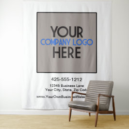 Tapete De Parede Pano de Fundo com Logotipo para Feira de Negócios 