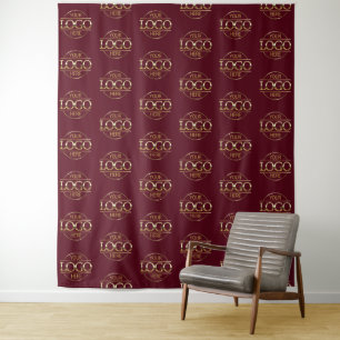 Tapete De Parede Pano de Fundo com Padrão de Logotipo Corporativo P