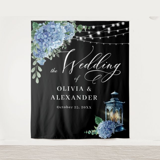 Tapete De Parede Pano de Fundo de Casamento Boho com Lanterna de Ho (Frente)