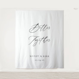 Tapete De Parede Pano de Fundo de Casamento com Caligrafia Elegante