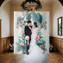 Pano de Fundo de Casamento com Essência Tropical L