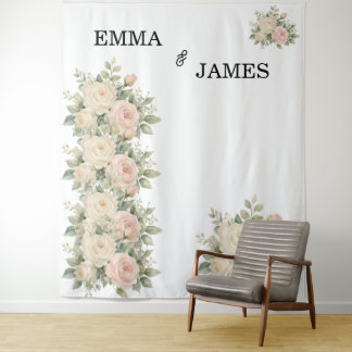 Tapete De Parede Pano de Fundo de Casamento de Eucalipto Minimalist