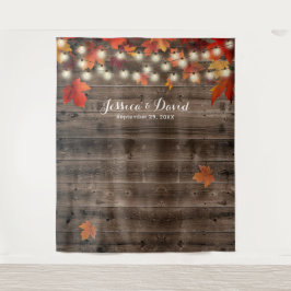 Tapete De Parede Pano de Fundo de Casamento de Outono Rústico com F