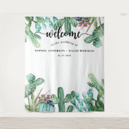 Tapete De Parede Pano de Fundo de Cásamento de Suculentas em Aquare