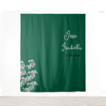 Pano de Fundo de Casamento Verde