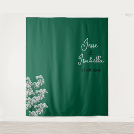 Tapete De Parede Pano de Fundo de Casamento Verde