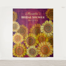 Pano de Fundo de Chuveiro de Noiva com Arte de Gir