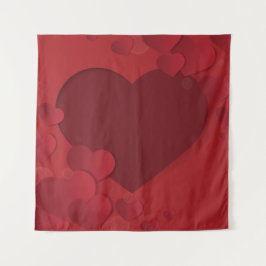 Tapete De Parede Pano de fundo de corações vermelhos gigantes