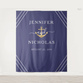 Tapete De Parede Pano de Fundo de Foto Booth de Casamento Âncora Do