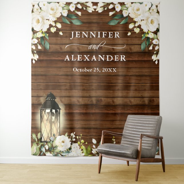 Tapete De Parede Pano de Fundo de Fotografia de Casamento com Rosas (In Situ)