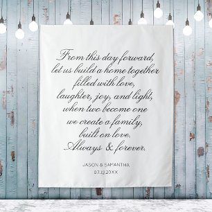 Tapete De Parede Pano de Fundo de Votos de Casamento Personalizado