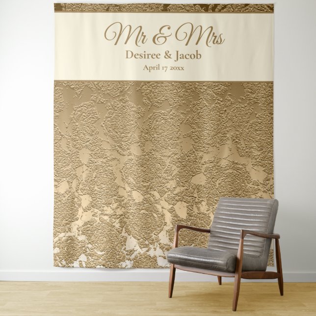 Tapete De Parede Pano de fundo dourado moderno e sofisticado para c (In Situ)