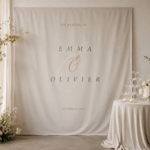 Tapete De Parede Pano de Fundo Editorial de Casamento Marrom Cacau