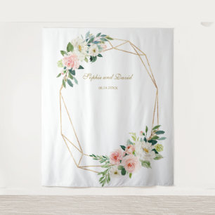 Tapete De Parede Pano de Fundo Floral Bege Dourado para Cabine de F