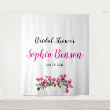 Pano de Fundo Floral de Noiva com Bougainvillea Ro
