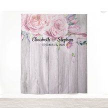 Pano de Fundo Floral Rústico de Madeira para Cabin