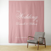 Pano de Fundo para Casamento Rosa Po dusty Simples