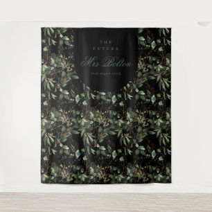 Tapete De Parede Pano de Fundo para Chá de Noiva Boho de Eucalipto 