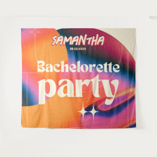 Tapete De Parede Pano de Fundo para Despedida de Solteira Retro Gro