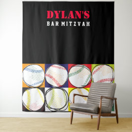 Tapete De Parede Pano de Fundo para Foto de Bar Mitzvah Temático de