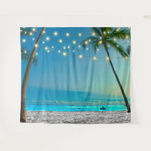 Tapete De Parede Pano de Fundo para Fotografia com Luzes de Praia d
