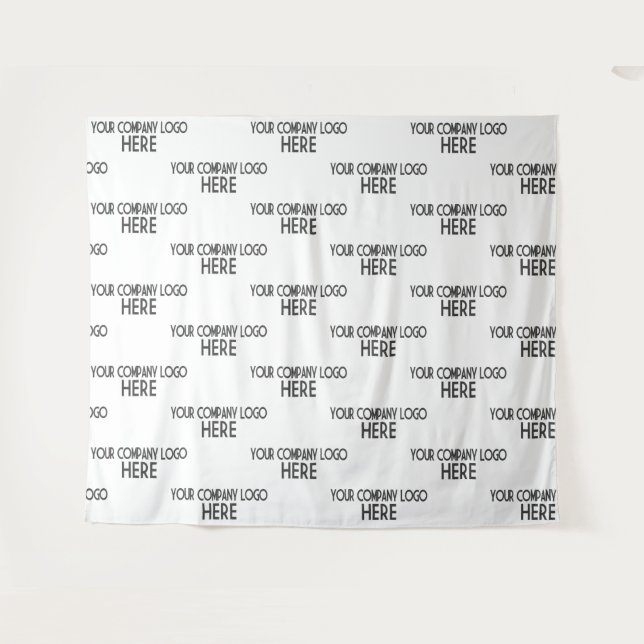 Tapete De Parede Pano de Fundo Personalizado com Logotipo de Empres (Frente (Horizontal))