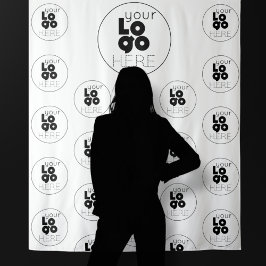 Tapete De Parede Pano de Fundo Personalizado com Logotipo e Repetiç