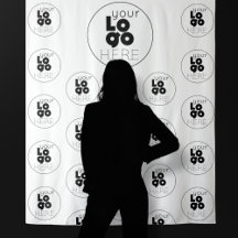 Pano de Fundo Personalizado com Logotipo para Foto