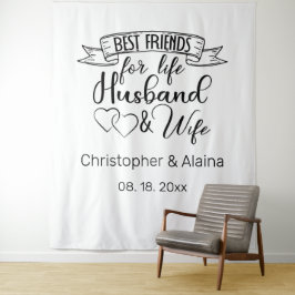 Tapete De Parede Pano de Fundo Personalizável de Citação de Casamen