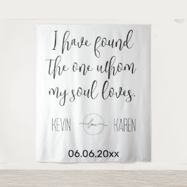Tapete De Parede Pano de Fundo Personalizável para Casamento Soulfu