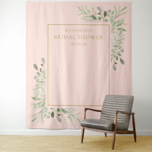 Tapete De Parede Pano de Fundo Rosa Bege para Chuveiro de Noiva