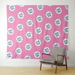 Tapete De Parede Pano de Fundo Step e Repeat com Logotipo da Empres
